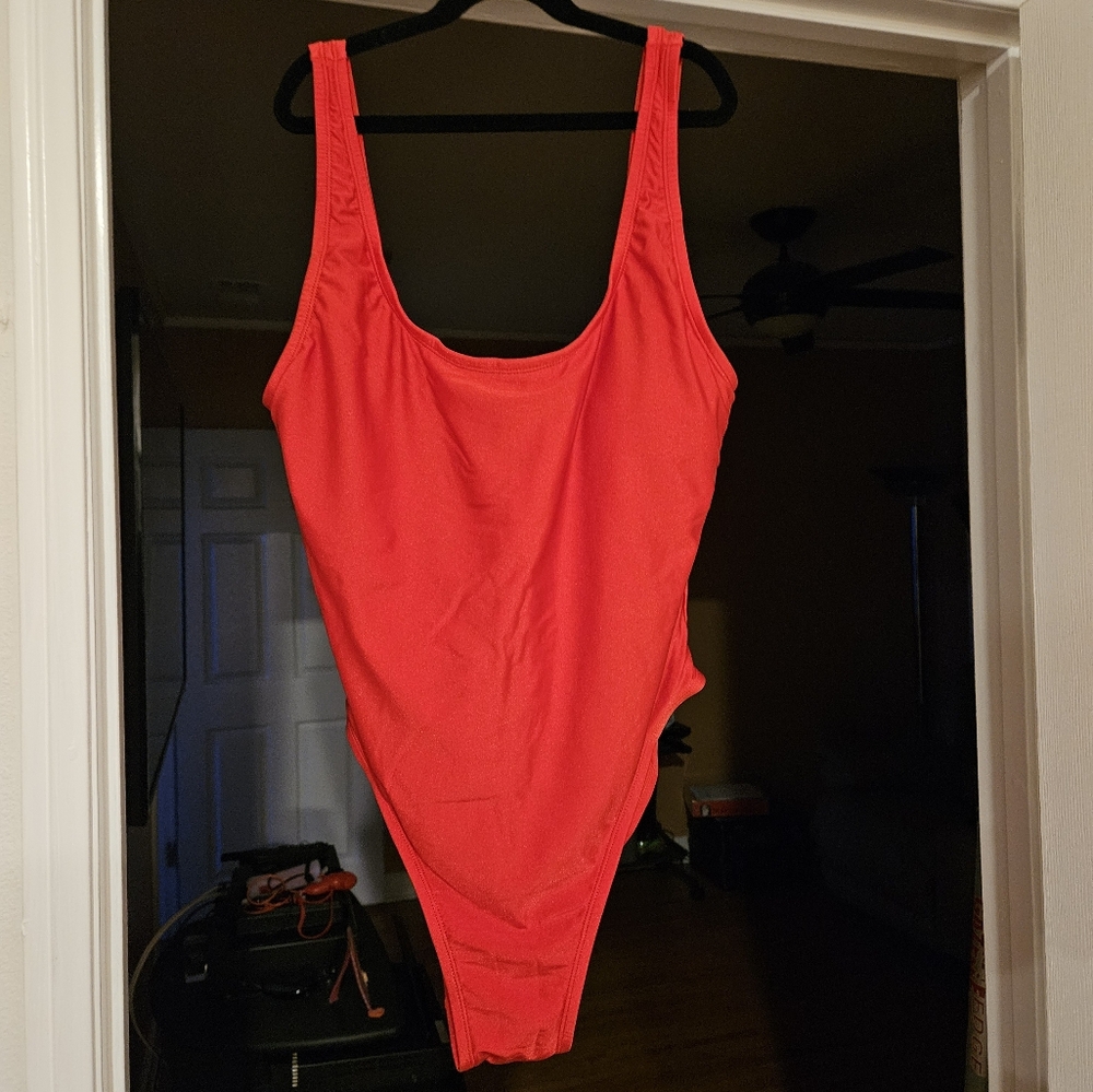 Red 1 Piece Swimsuit